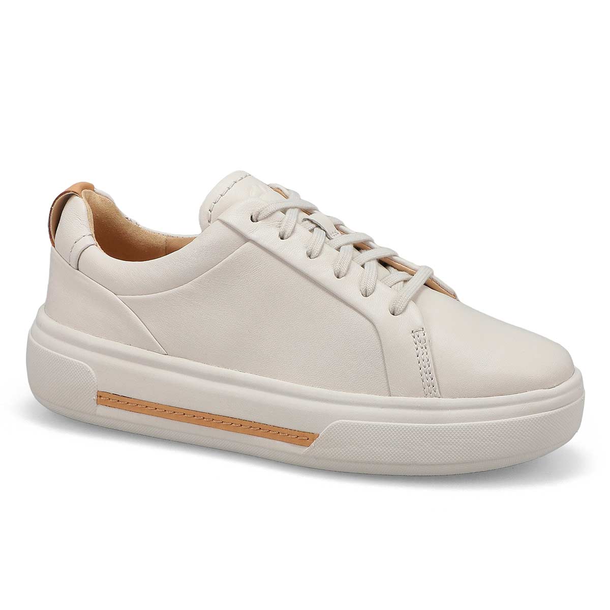 Clarks, Clarks, Women's Hollyhock Walk Leather Lace Up Sneaker - Off White