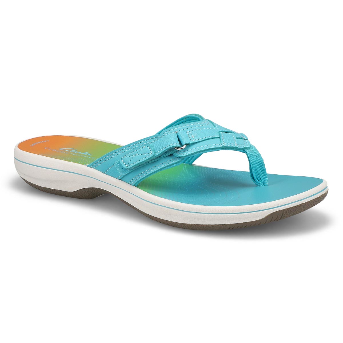 Clarks, Tongs BREEZE SEA, turquoise ombré, femmes