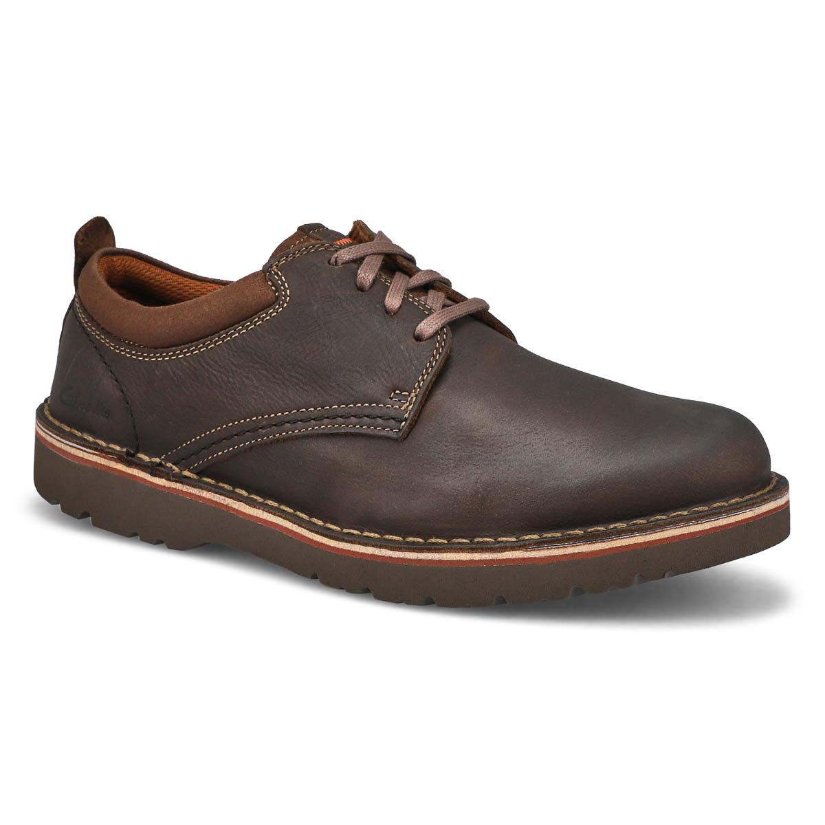 Clarks, Men's Eastridge Low Wide Oxford - Dark Brown