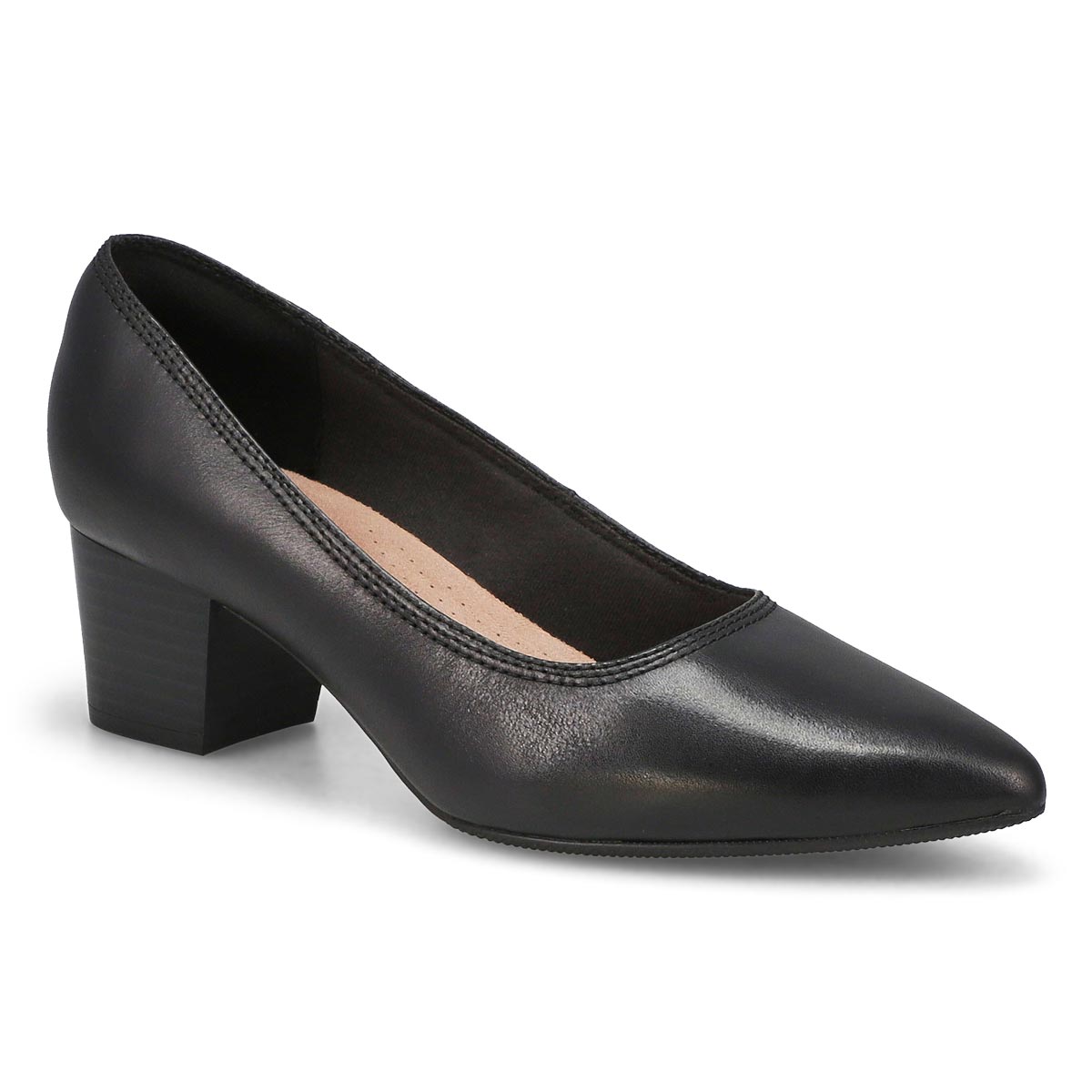 Clarks, Women's Ellanie Hope Wide Dress Heel - Black