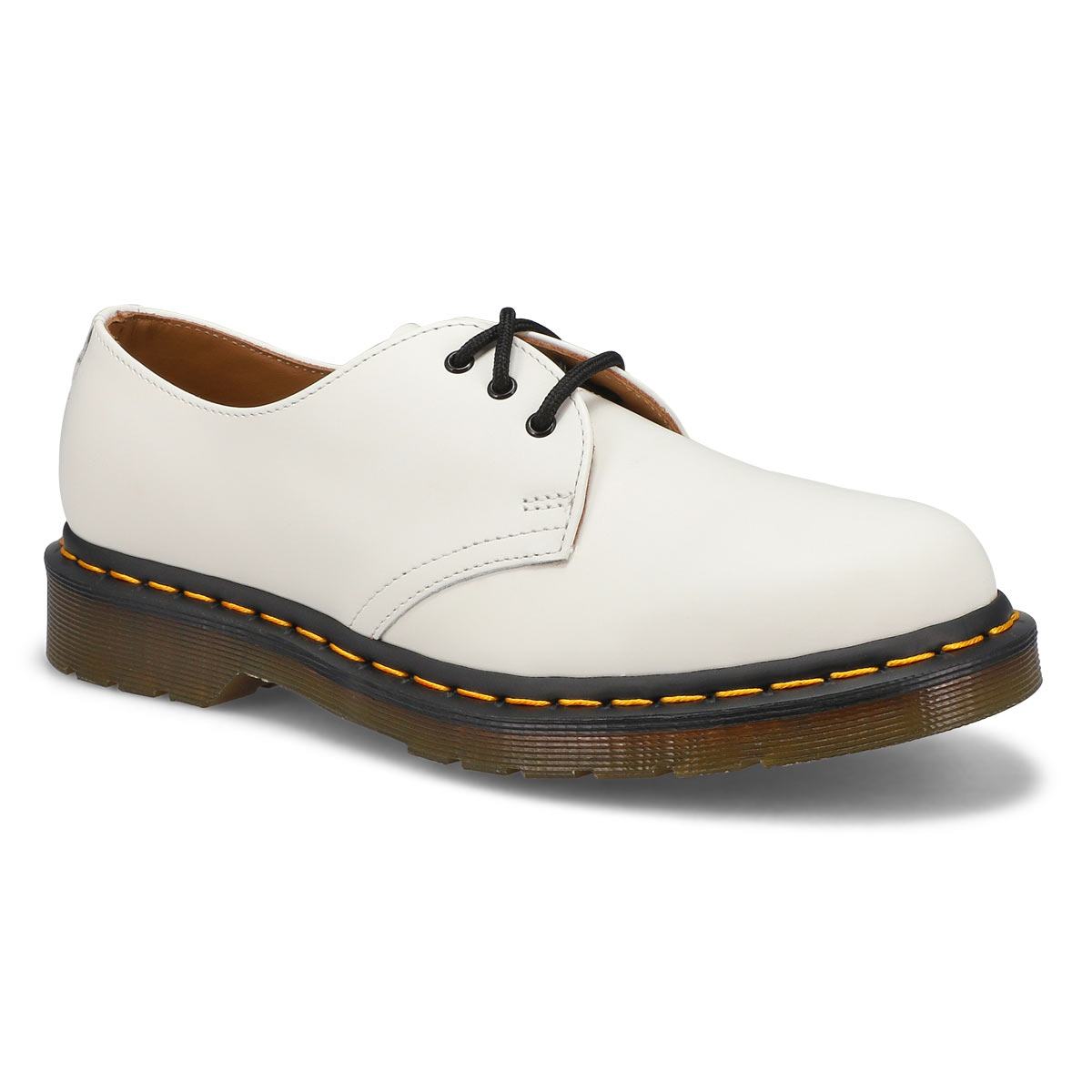 DrMartens, DrMartens, Richelieu lisse à 3 œillets 1461, blanc, femmes