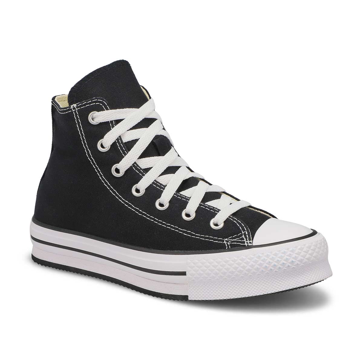 Converse, Baskets hautes CHUCK TAYLOR ALL STAR EVA LIFT HI TOP PLATFORM, noir blanc, enfants