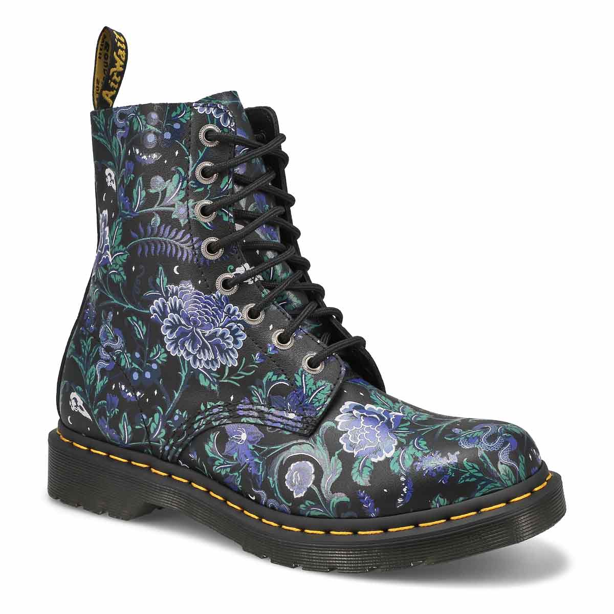 DrMartens, Women's 1460 Pascal Mystic Floral Boot - Black Floral