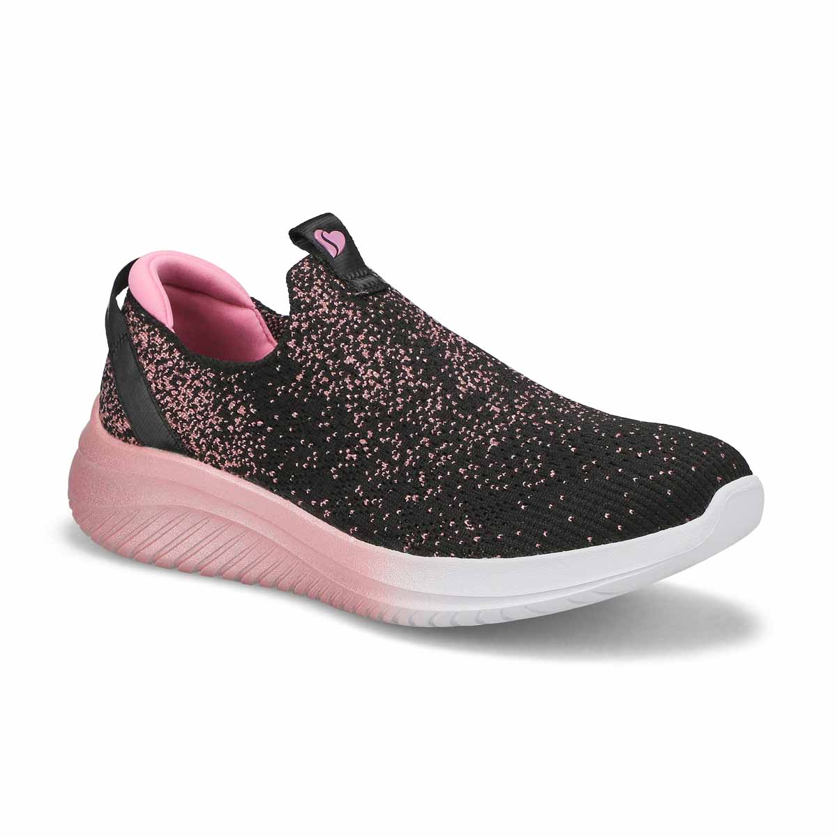 Skechers, Girls' Ultra Flex 3.0 All Things Sparkle Sneaker - Black Multi