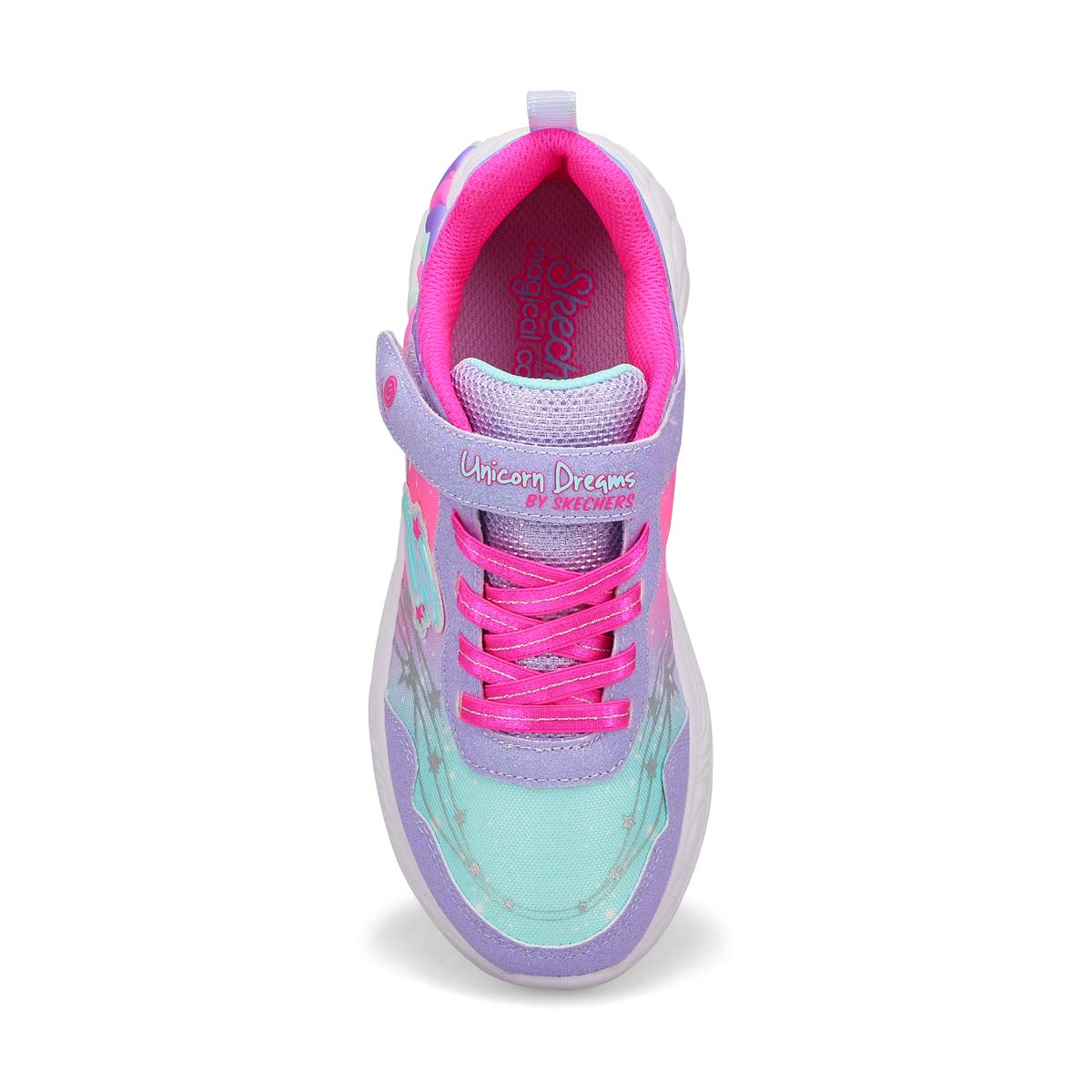 Girls Unicorn Dreams Sneaker - Lavender/Hot Pink