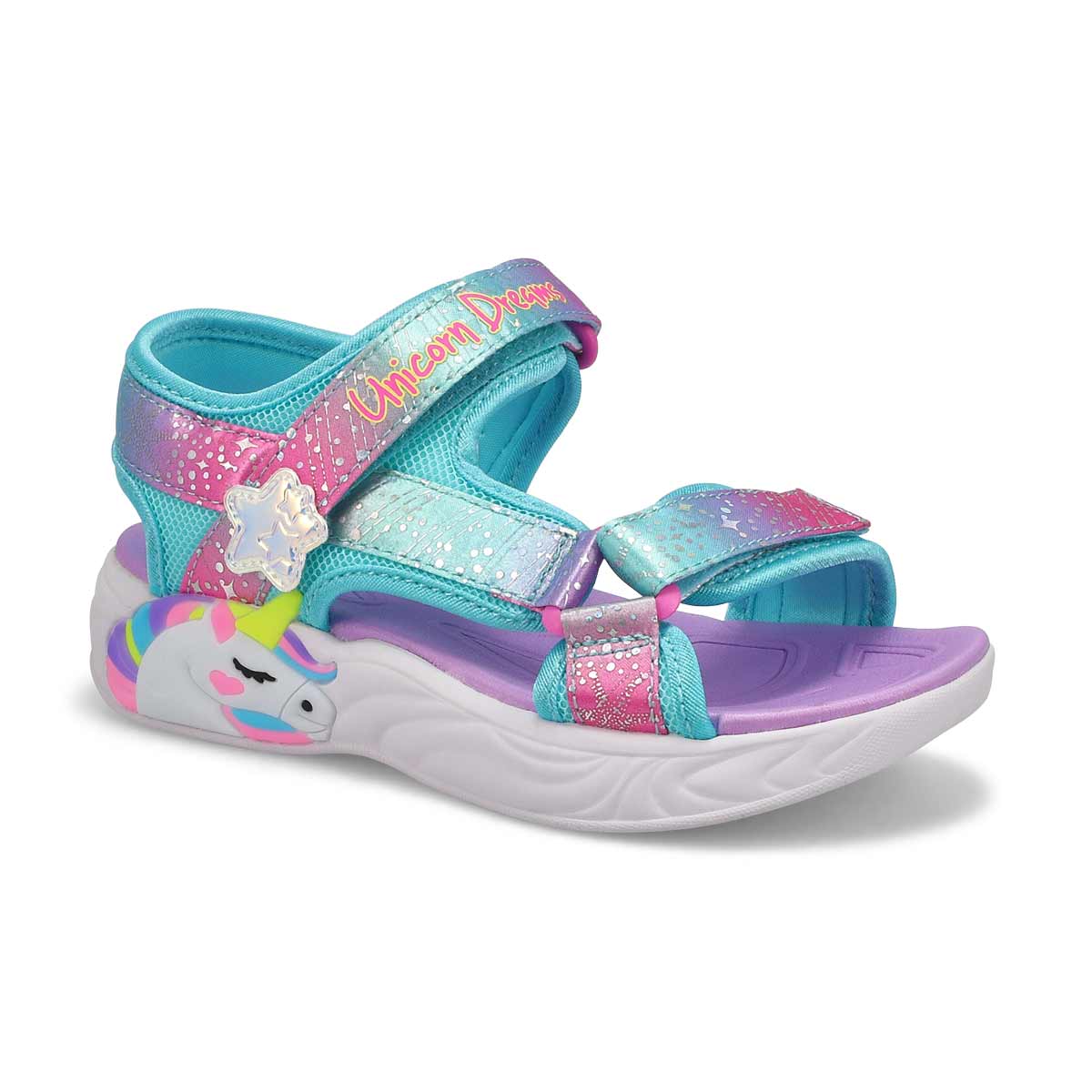 Skechers, Girl's Unicorn Dreams Sandal - Print Multi