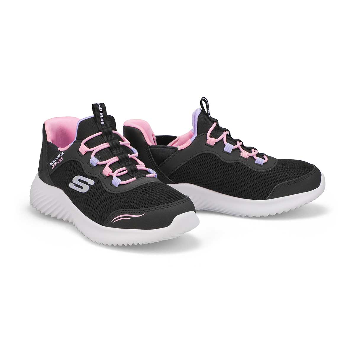 Girls  Bounder Simple Cute Slip-Ins Sneaker - Black