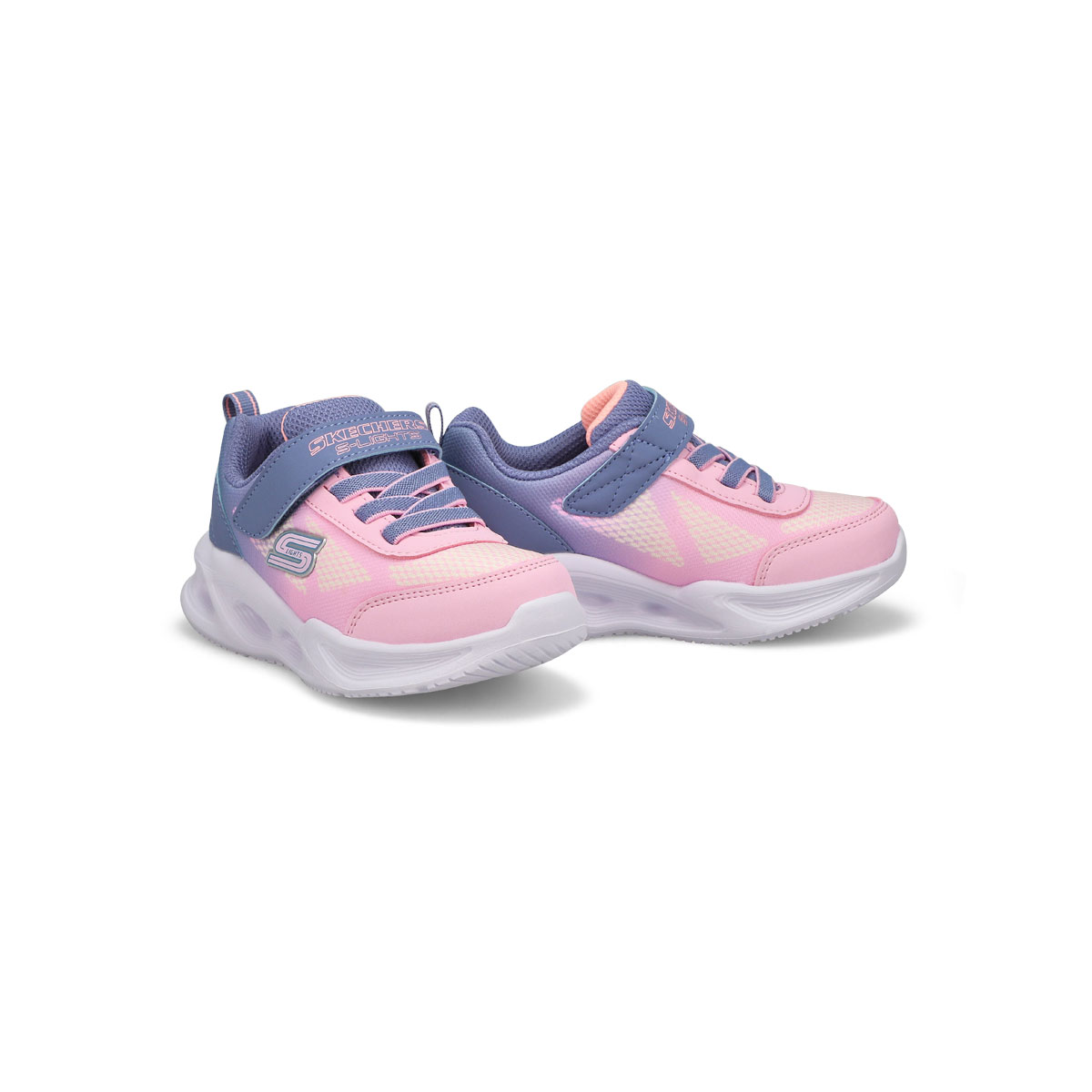 Infants  Sola Glow Light Up Sneaker - Grey/Light Pink