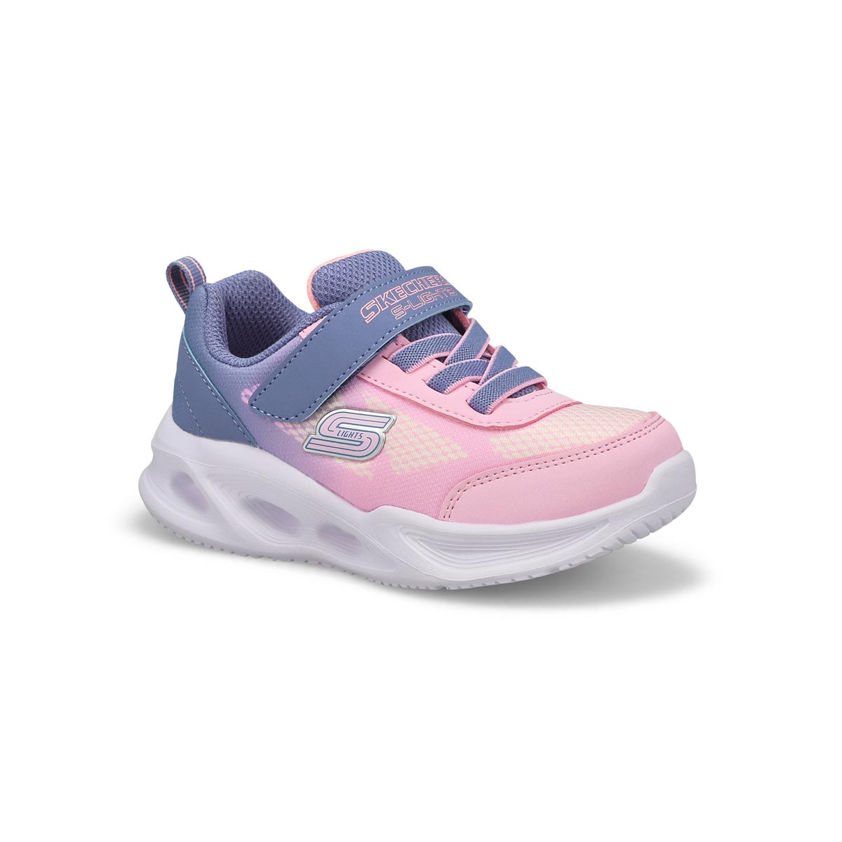 Infants  Sola Glow Light Up Sneaker - Grey/Light Pink