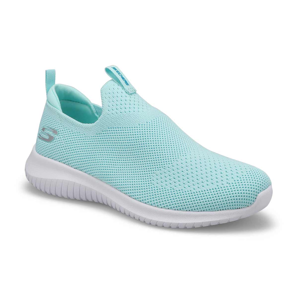 Skechers, Girls' Ultra Flex Slip On Sneaker - Aqua