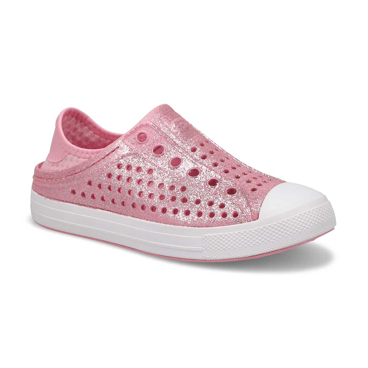 Skechers, Girls' Guzman Steps Glitter Mist Slip On Shoe - Pink