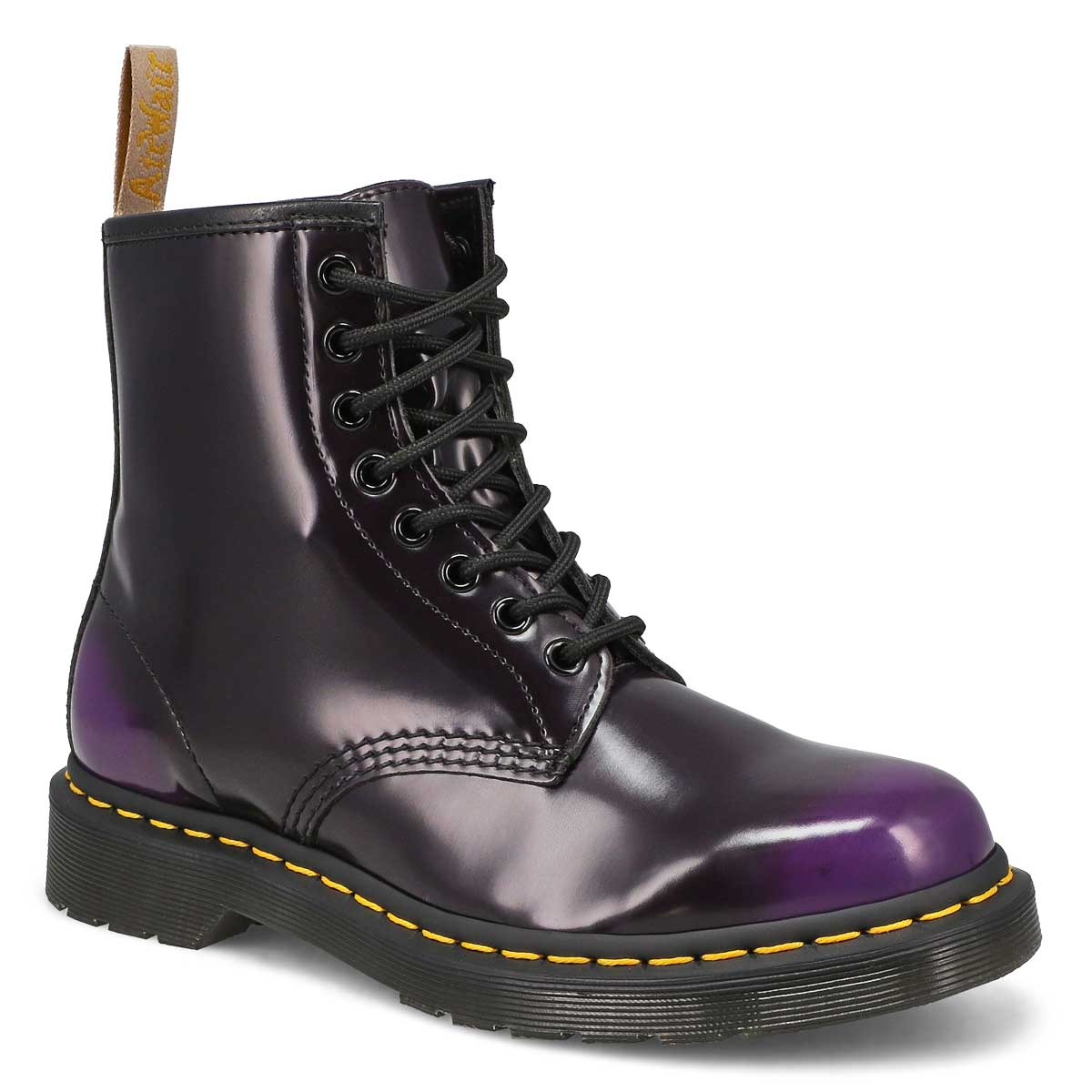 DrMartens, DrMartens, Botte militaire lisse à 8 œillets 1460 VEGAN, violet, femmes