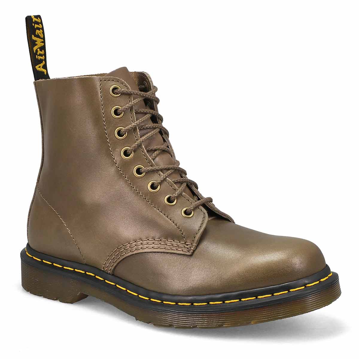 DrMartens, DrMartens, Men's 1460 Pascal 8-Eye Smooth Combat Boot - Olive Carrara