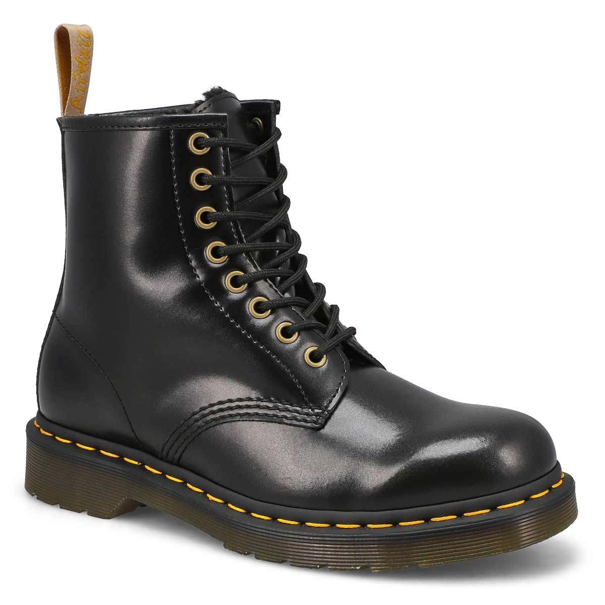 DrMartens, Botte doublée 1460 VEGAN, noir mat, femmes