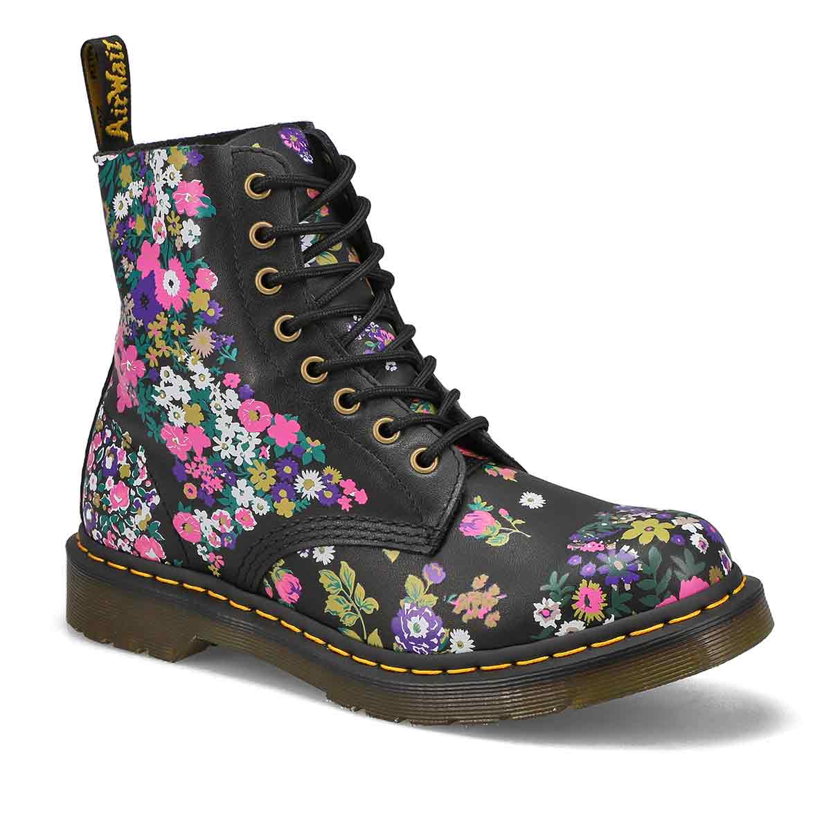 DrMartens, Women's 1460 8-Eye Casual Boot - Vintage Floral