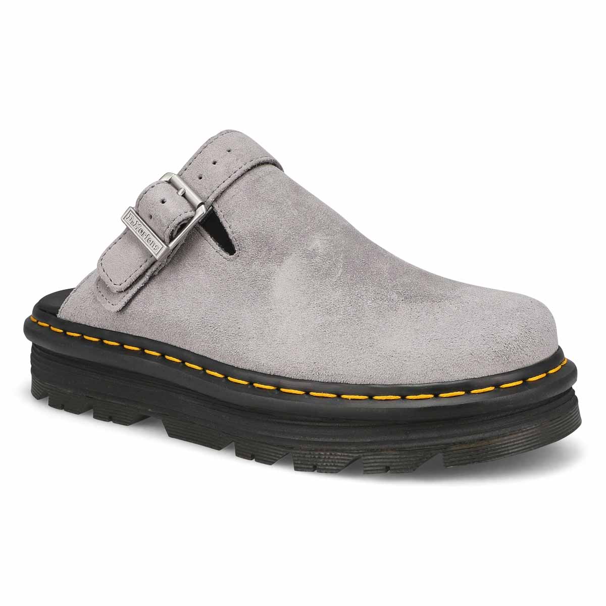 DrMartens, Unisex Zebzag Mule Suede Casual Clog - Ultimate Grey