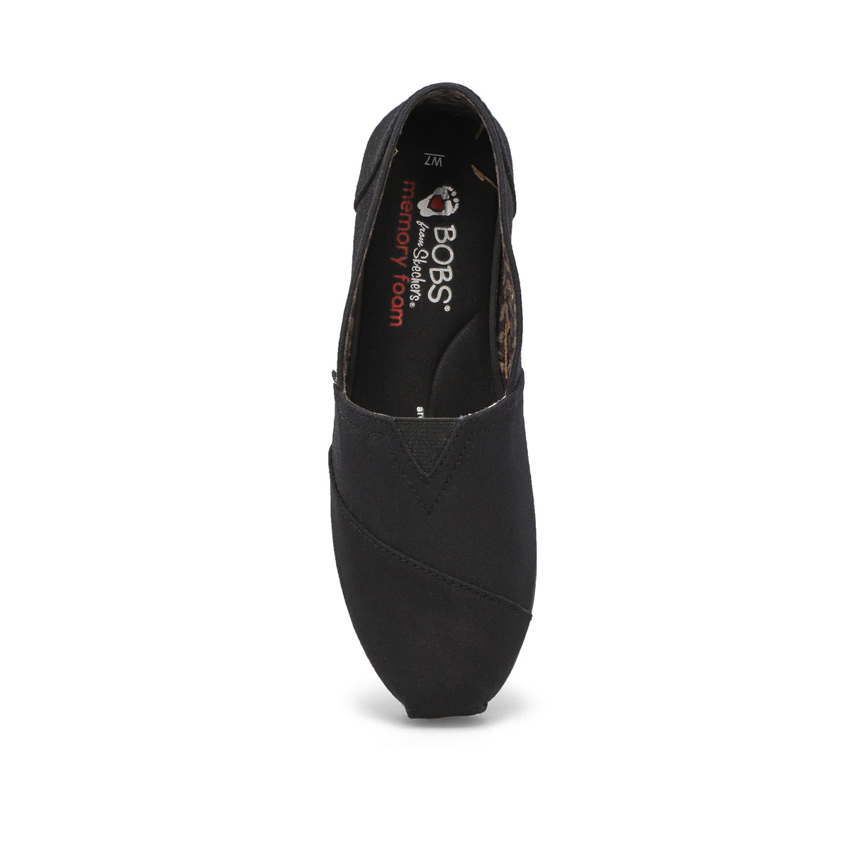 skechers black slip on shoes