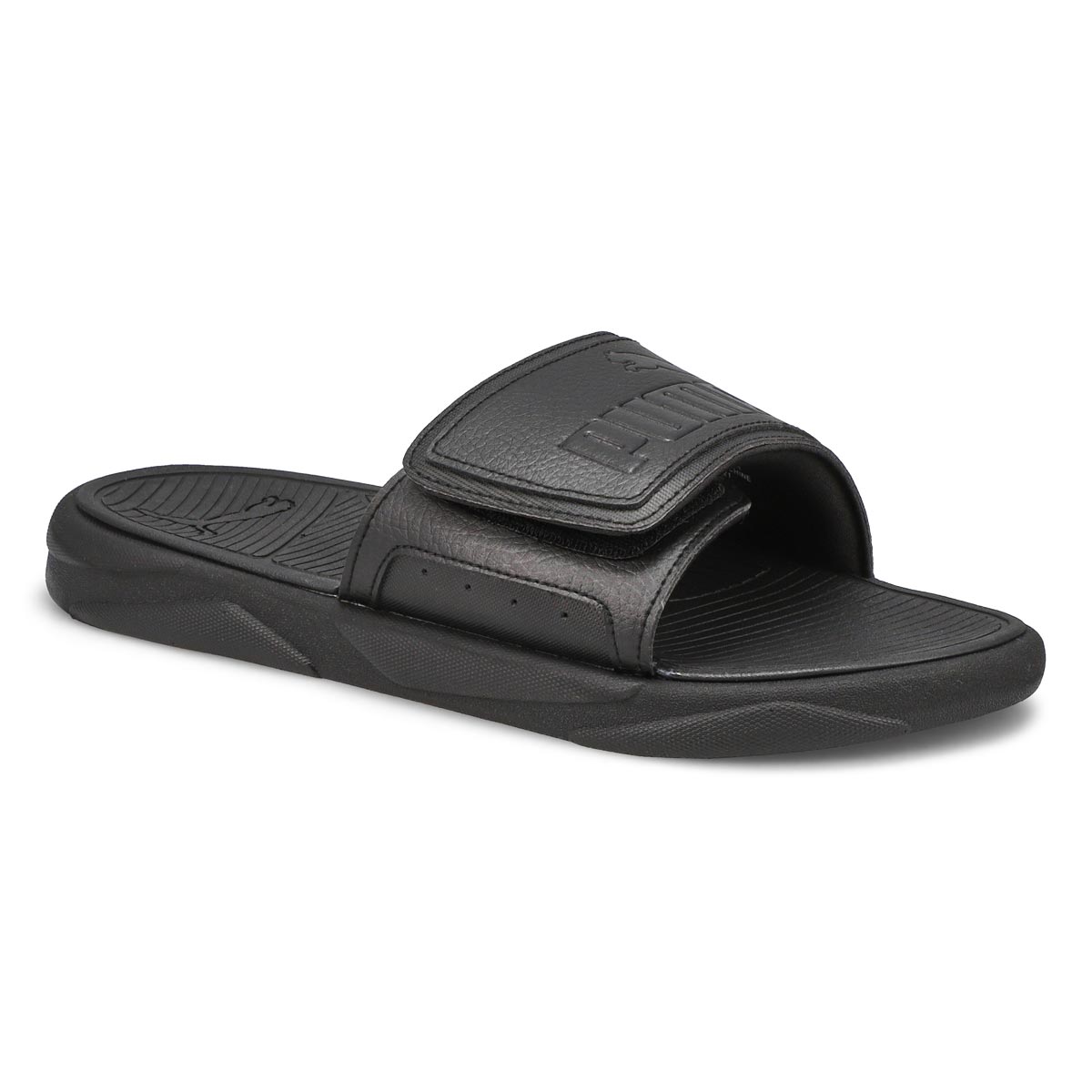 Puma, Men's Royal Cat Slide Sandal - Black Black