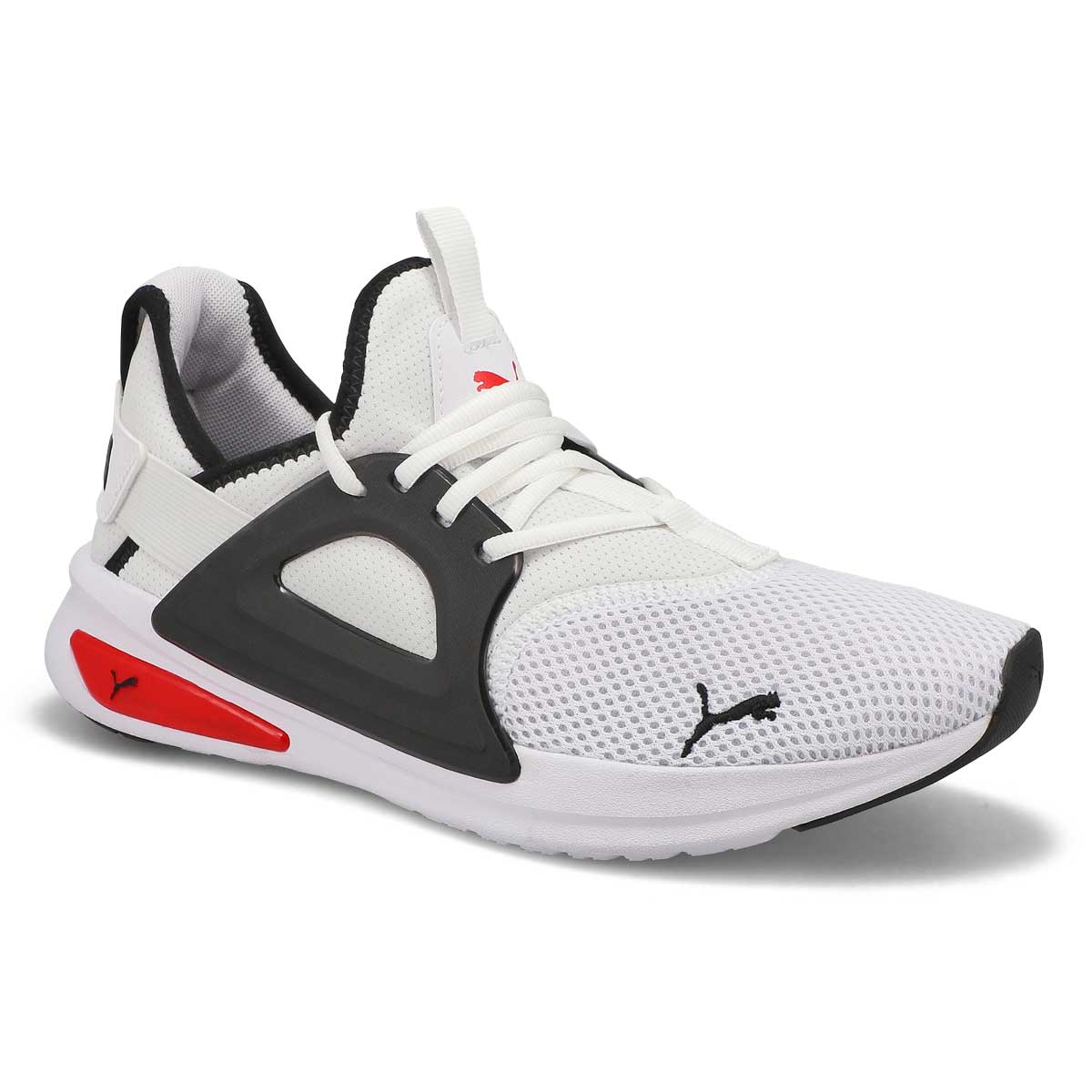 Puma, Baskets SOFTRIDE ENZO EVO, blanc noir rouge, hommes