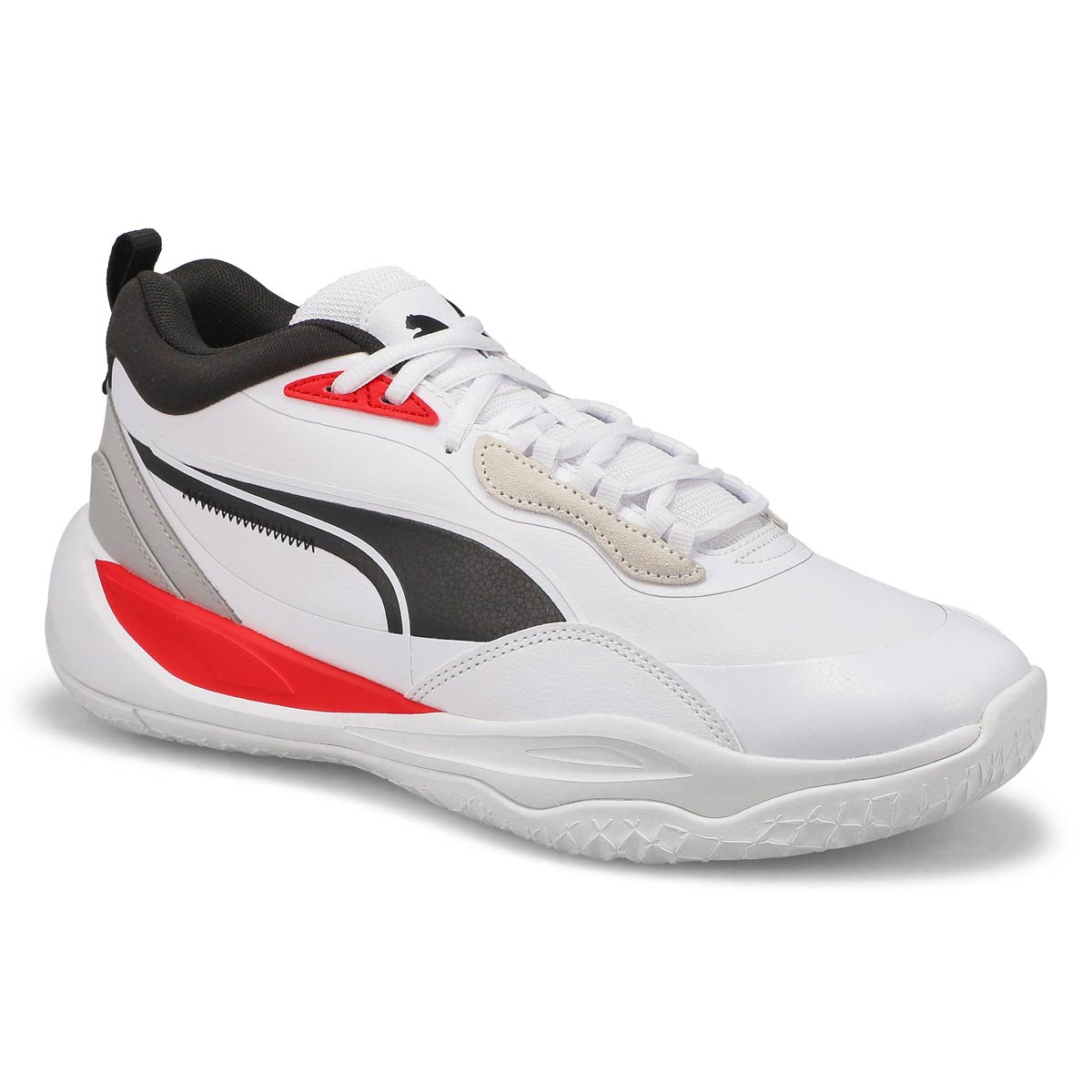 Puma, Men's Playmaker Pro Lo Plus Sneaker - White Red