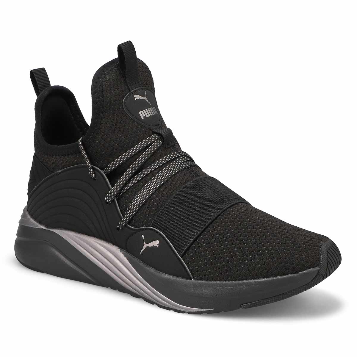 Puma, Women's Softride Sophia 2 Demi Sneaker - Black Silver