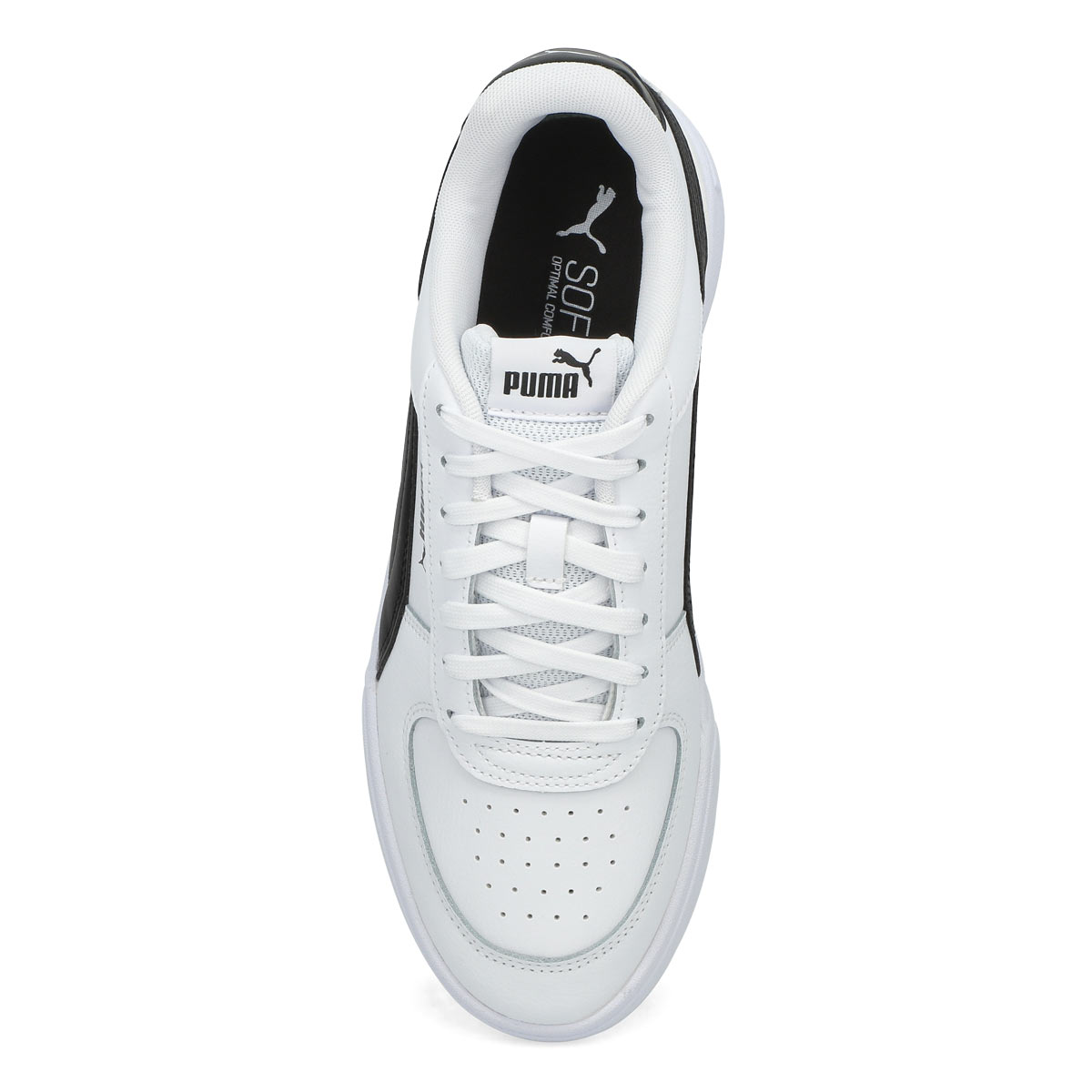 Puma Men's Puma Caven Sneaker-White/Black | SoftMoc.com