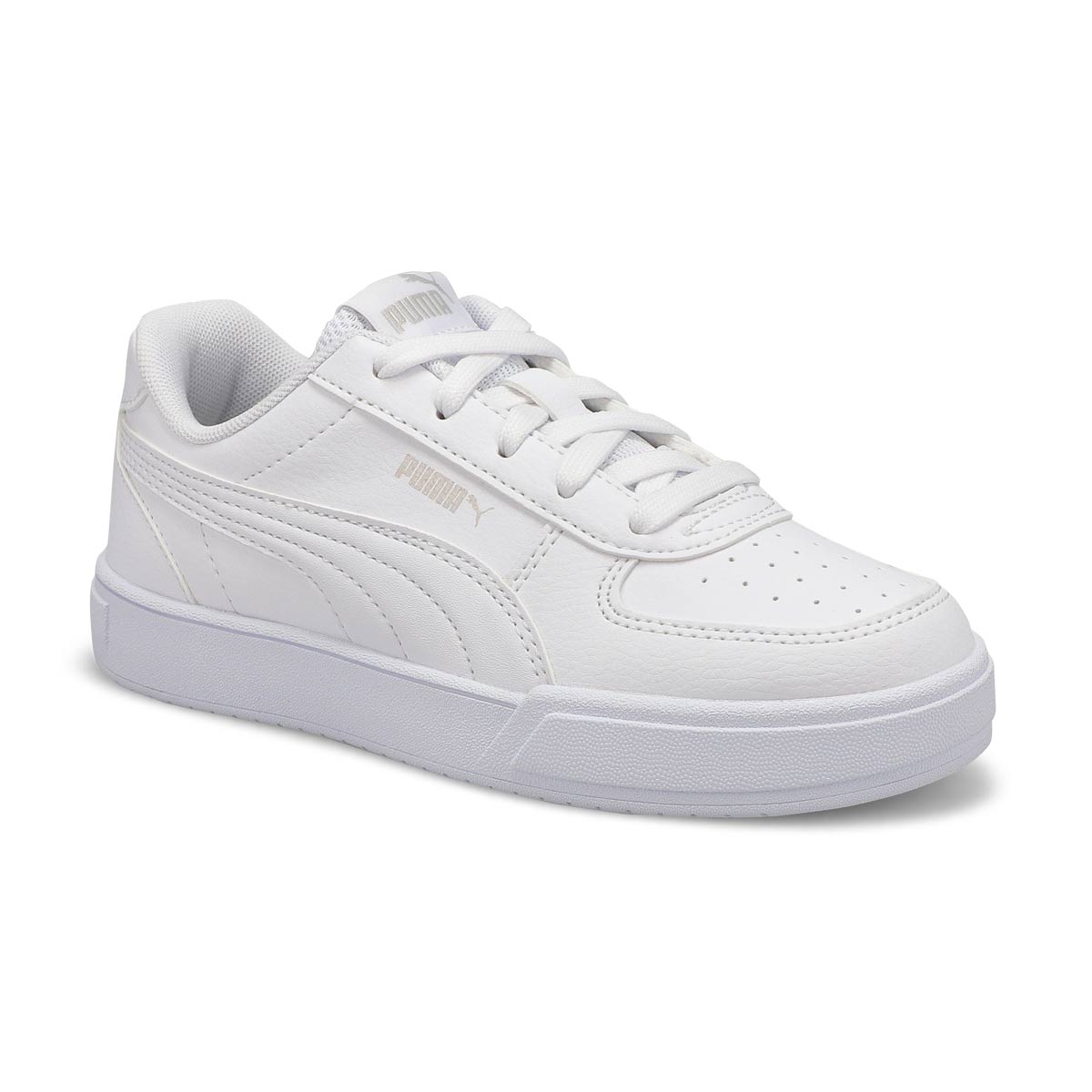 Puma, Kids' Caven Jr PS Sneaker - White Grey