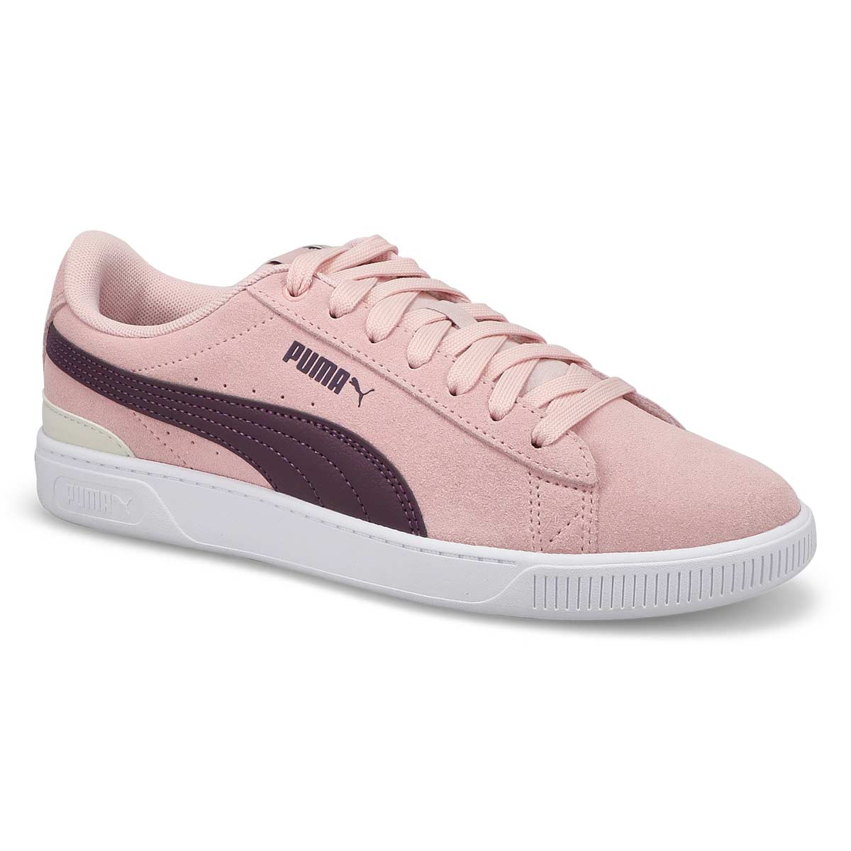 Puma, Women's  Vikky 3.0 Lace Up Sneaker - Mauve Mist Plum White