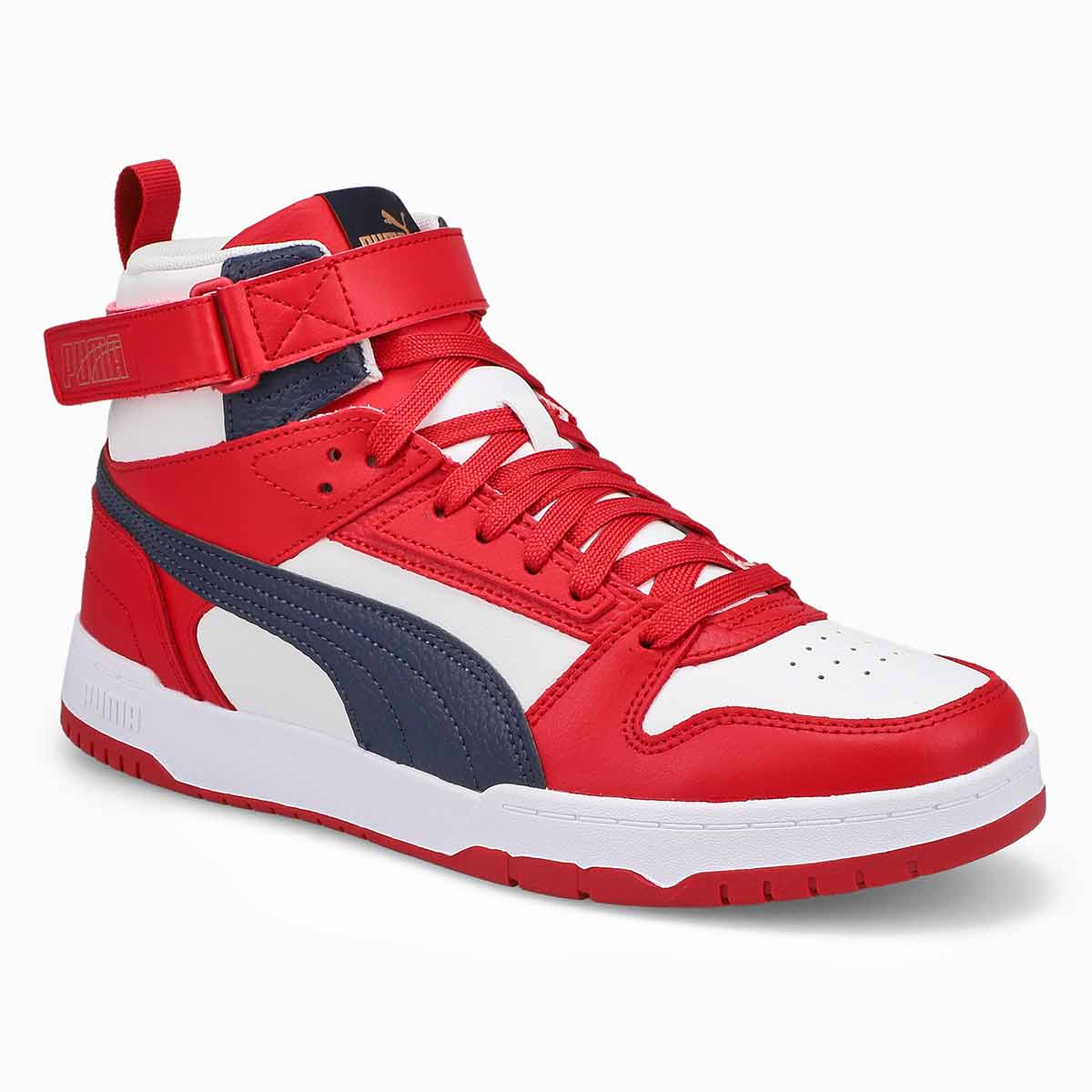 Puma, Baskets à tige haute RBD GAME, rouge blanc noir, hommes