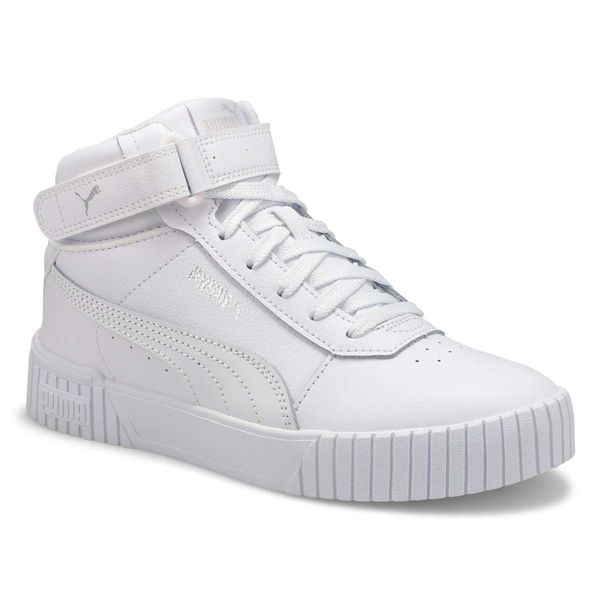 Puma, Women's Carina 2.0 Mid Hi Top Sneaker - White