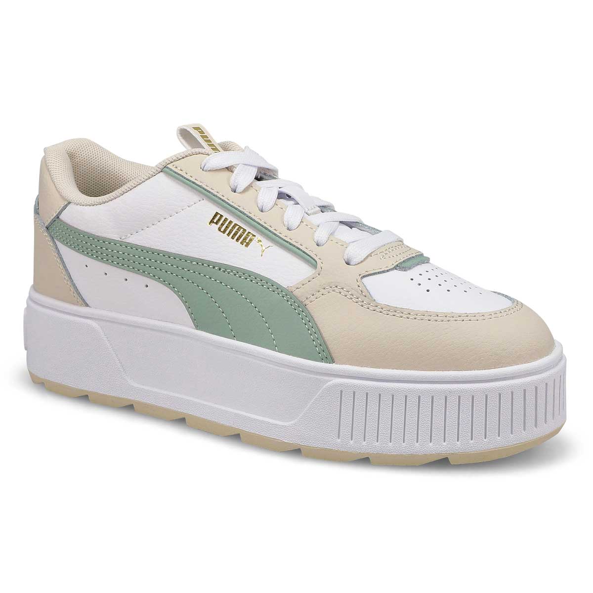 Puma, Baskets à plateforme KARMEN REBELLE, blanc vert, femmes