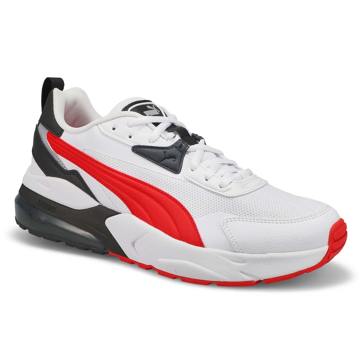 Puma, Baskets à lacets VIS2K, blanc rouge noir, hommes