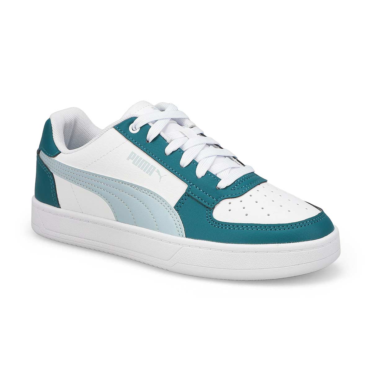 Puma, Baskets à lacets CAVEN 2.0 JR, blanc rosée givrée vert froid, enfants