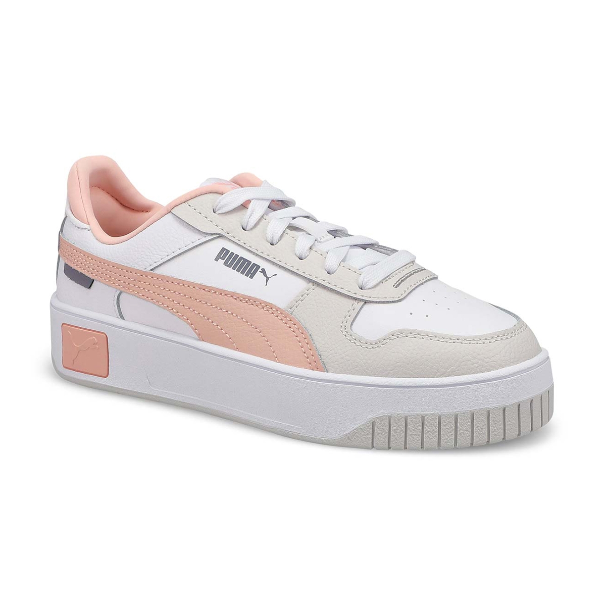 Puma, Baskets CARINA STREET JR, blanc rose, enfants