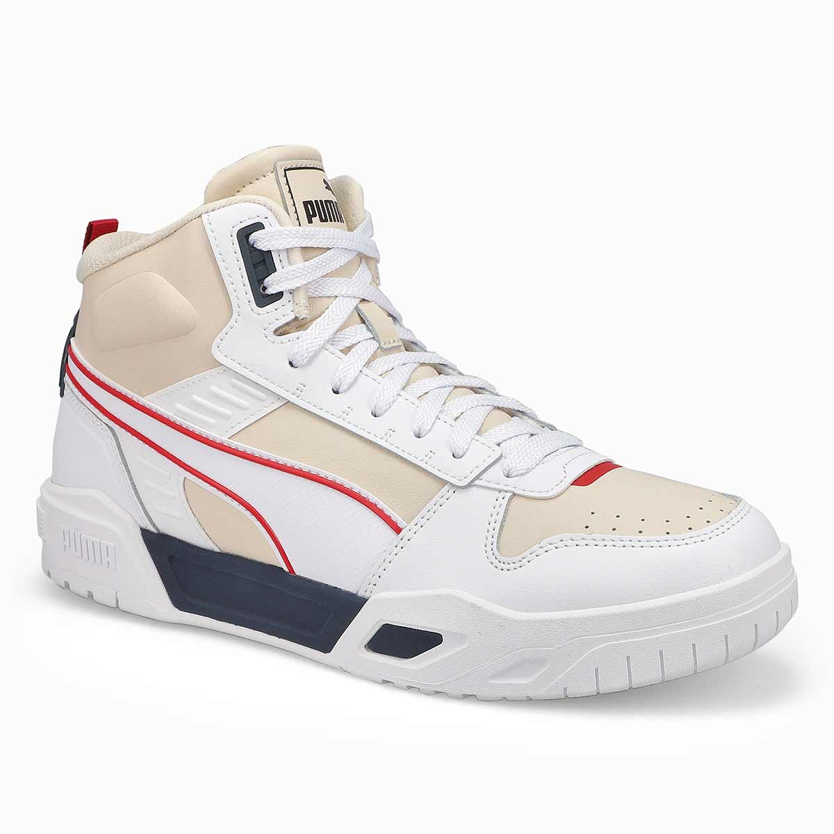 Puma, Baskets hautes RBD TECH HI TOP, blanc marine rouge, hommes