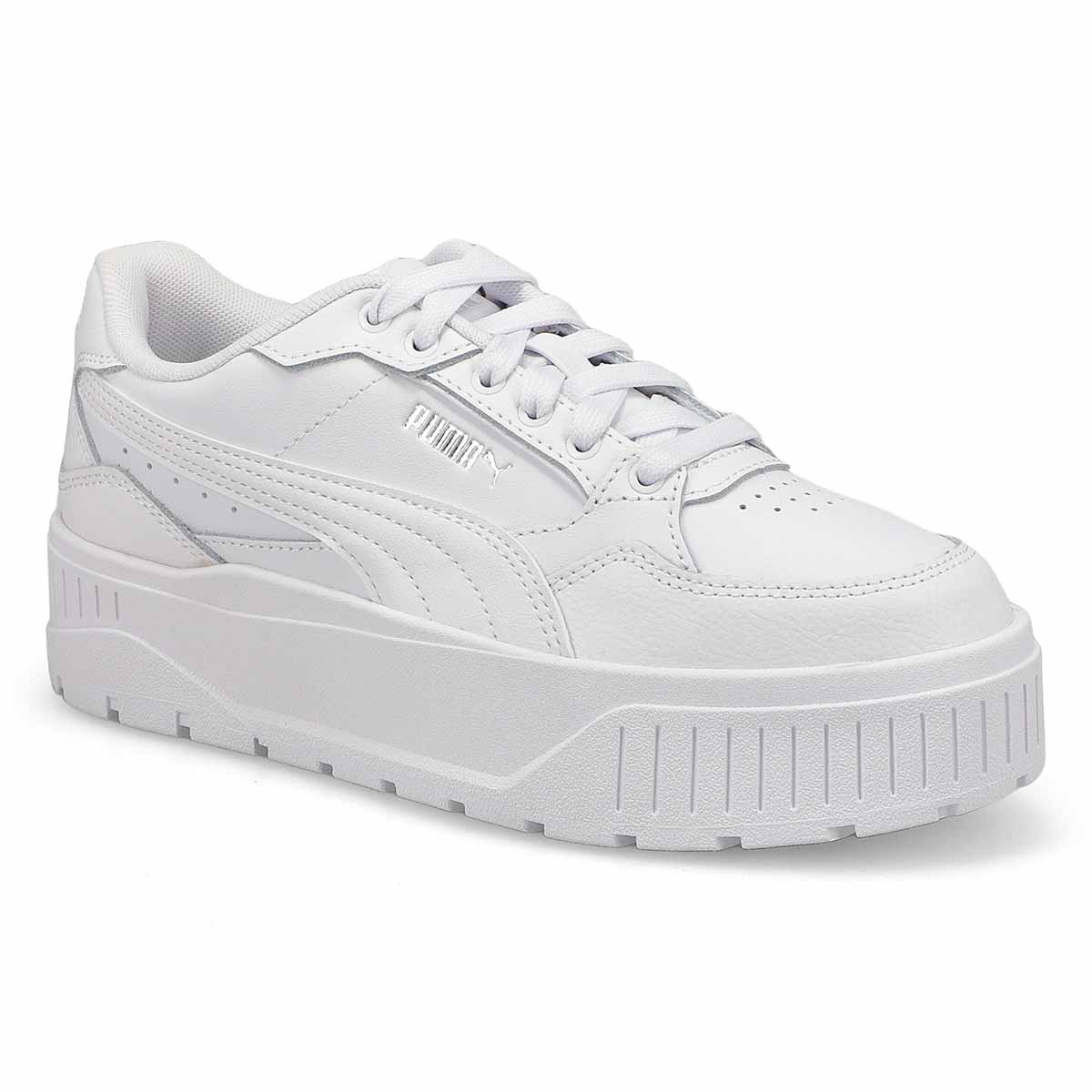 Puma, Women's Karmen II Idol Platform Sneaker - White White Silver