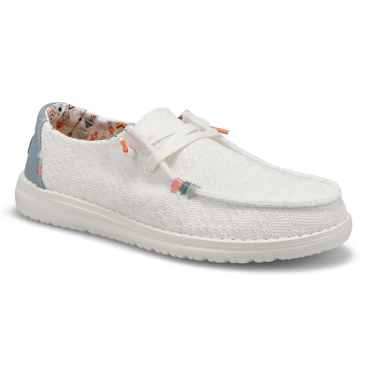 Heydude, Women's Wendy Boho Casual Shoe - White Crochet