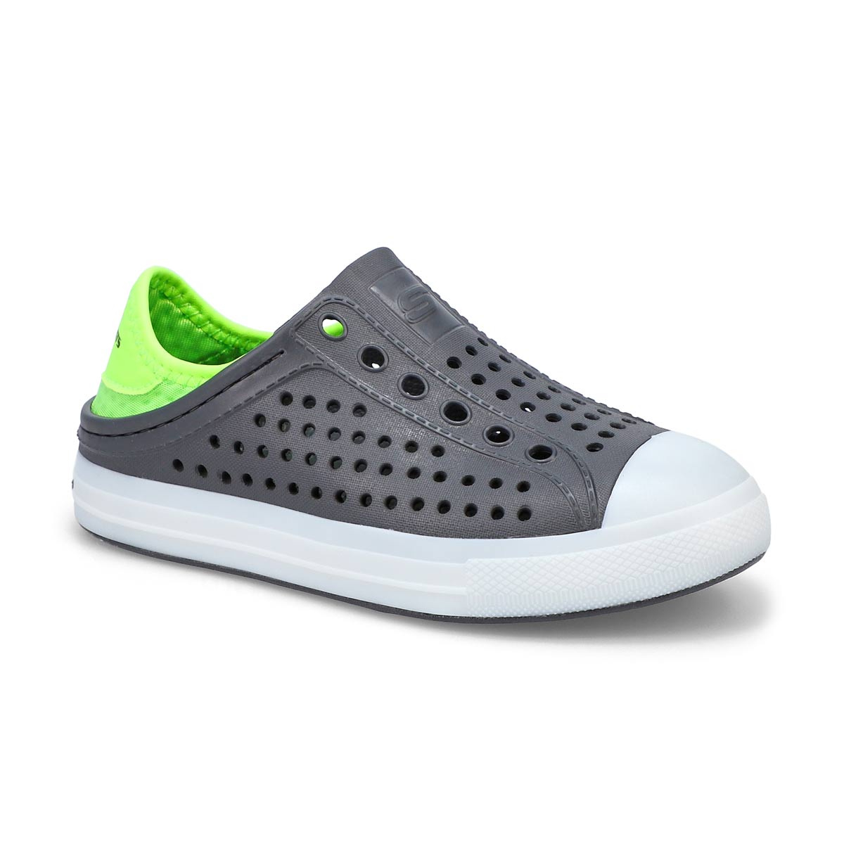 Skechers, Baskets à enfiler GUZMAN FLASH, anthracite lime, garçons