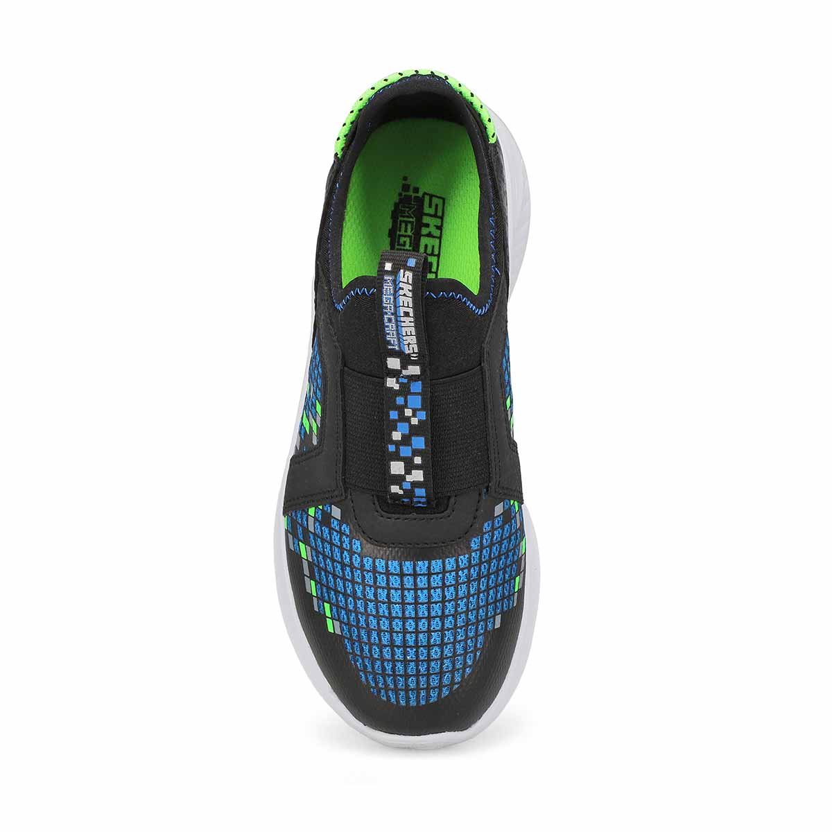 Boys Ultra Flex 3.0 Slip On Sneaker - Black/Blue/Lime