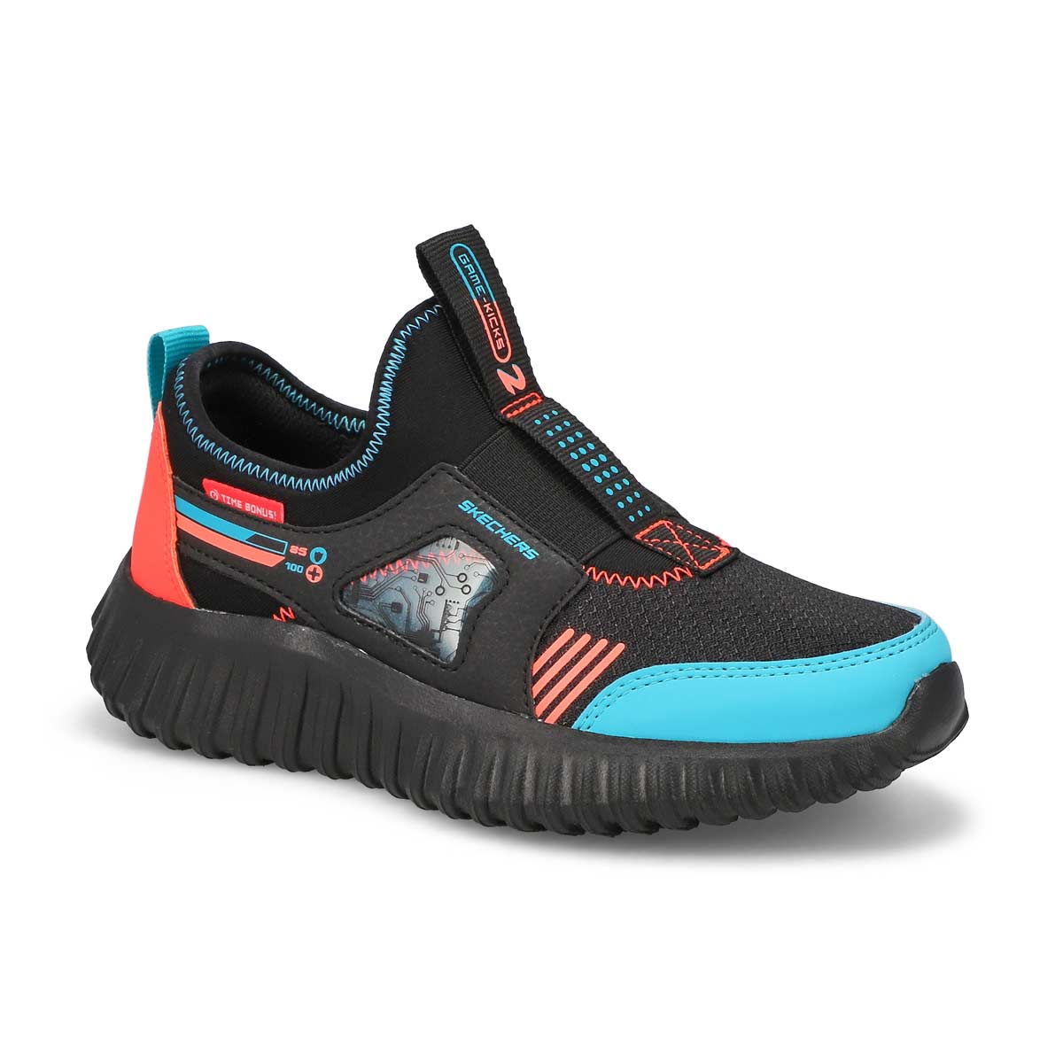 Skechers, Boy's Game Kicks Depth Charge 2.0 Sneaker - Black Multi