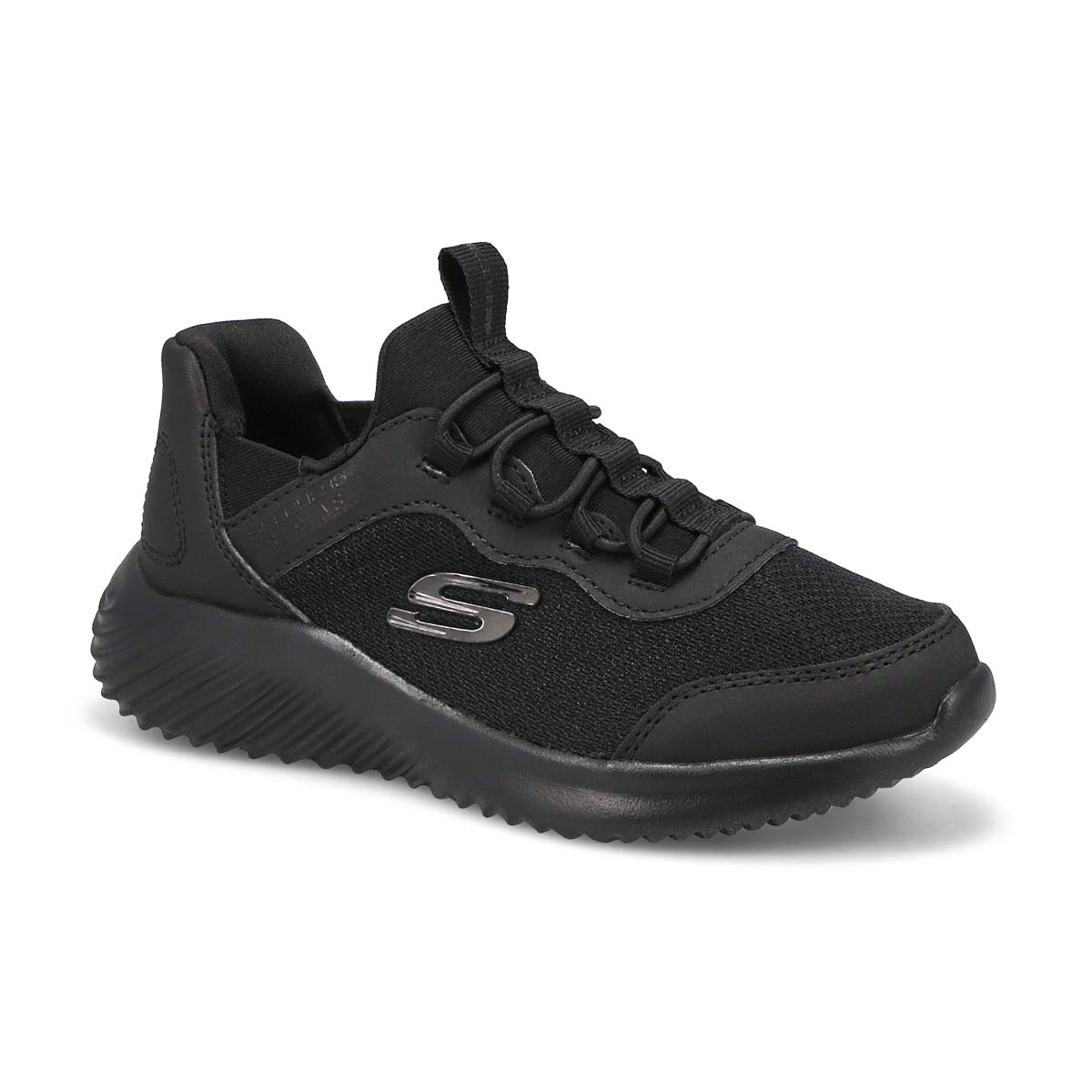 Skechers, Kids'  Bounder Brisk-Burst Slip-Ins Sneaker - Black Black