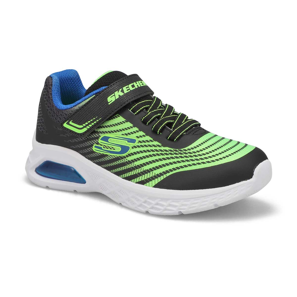 Skechers, Baskets MICROSPEC MAX 2.0, noir bleu lime, garçons