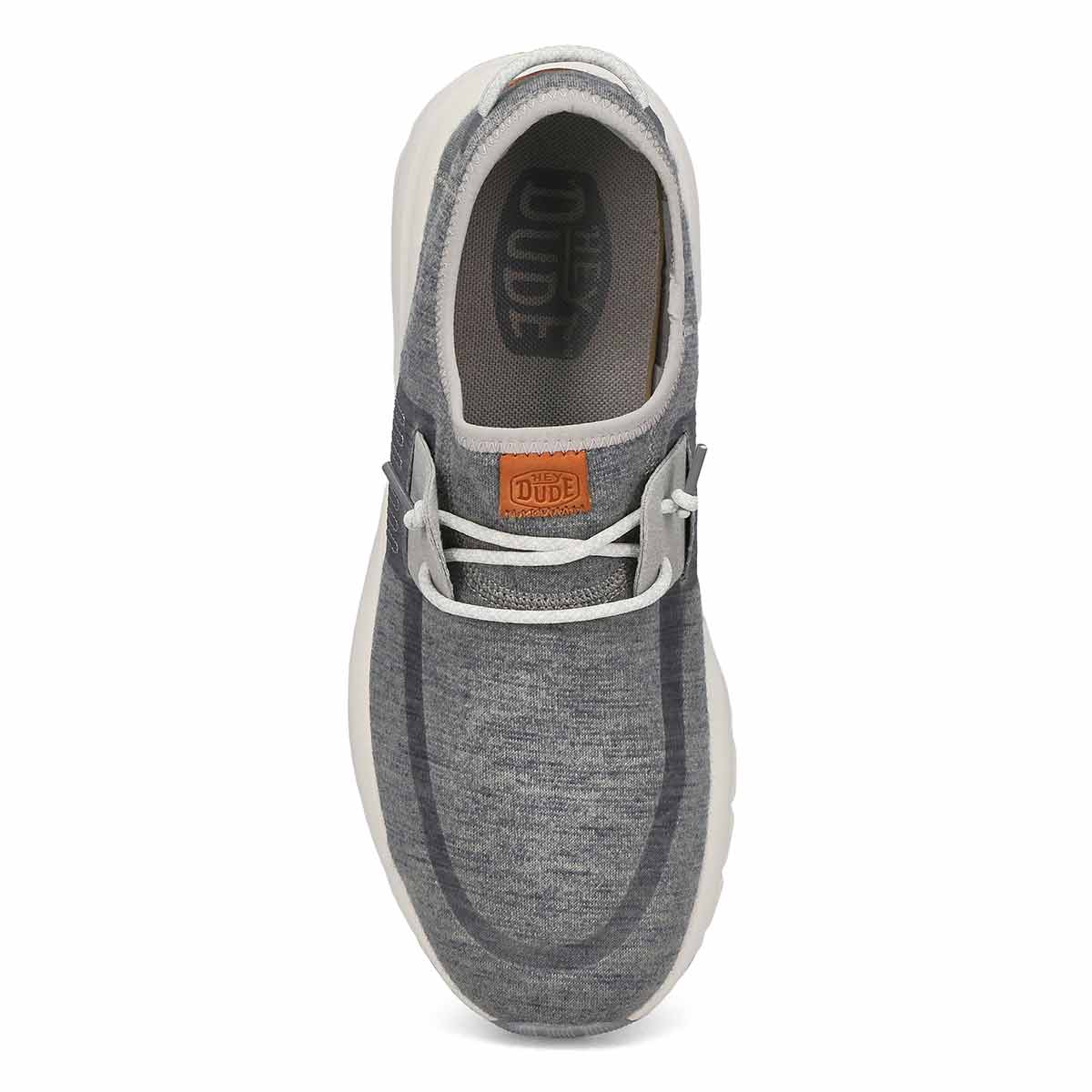 Mens Sirocco Knit Sneaker - Light Grey/White