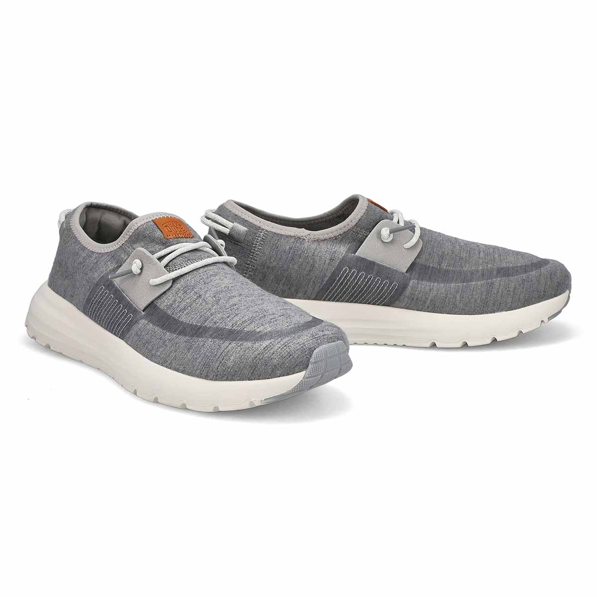 Mens Sirocco Knit Sneaker - Light Grey/White