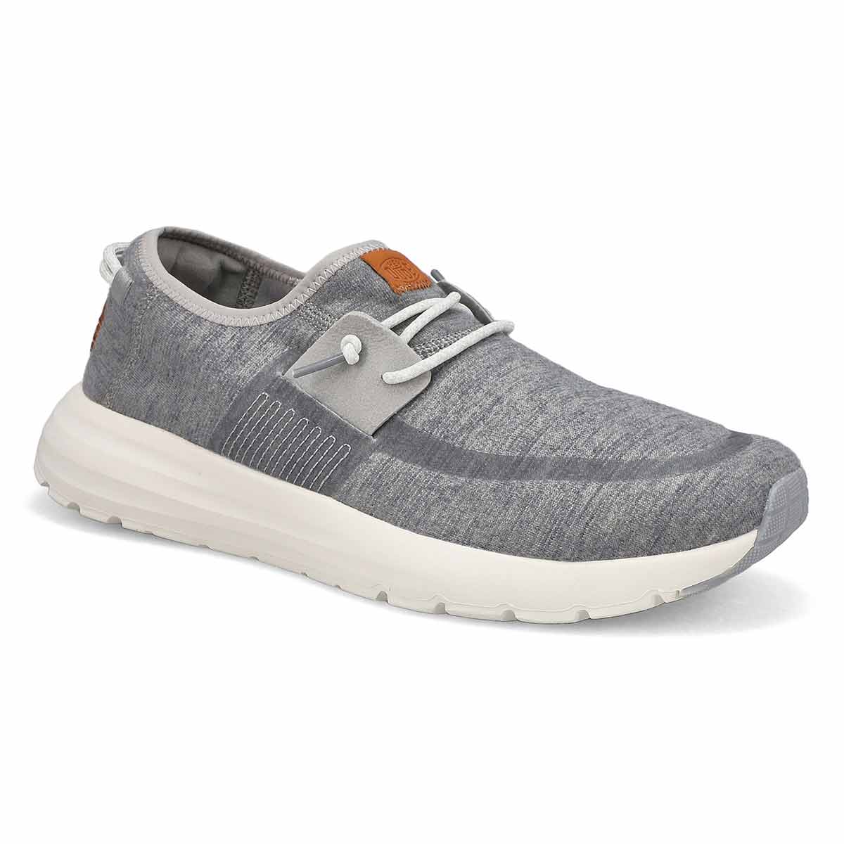 Mens Sirocco Knit Sneaker - Light Grey/White