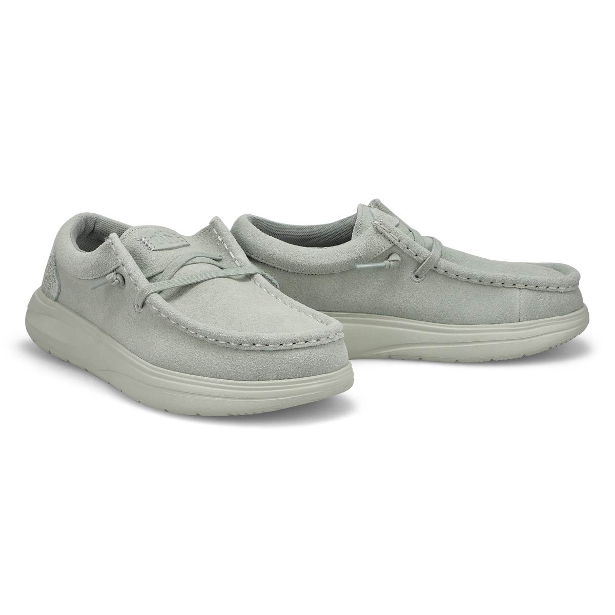 Womens Wendy Comf  Suede Casual Shoe - Sea Foam