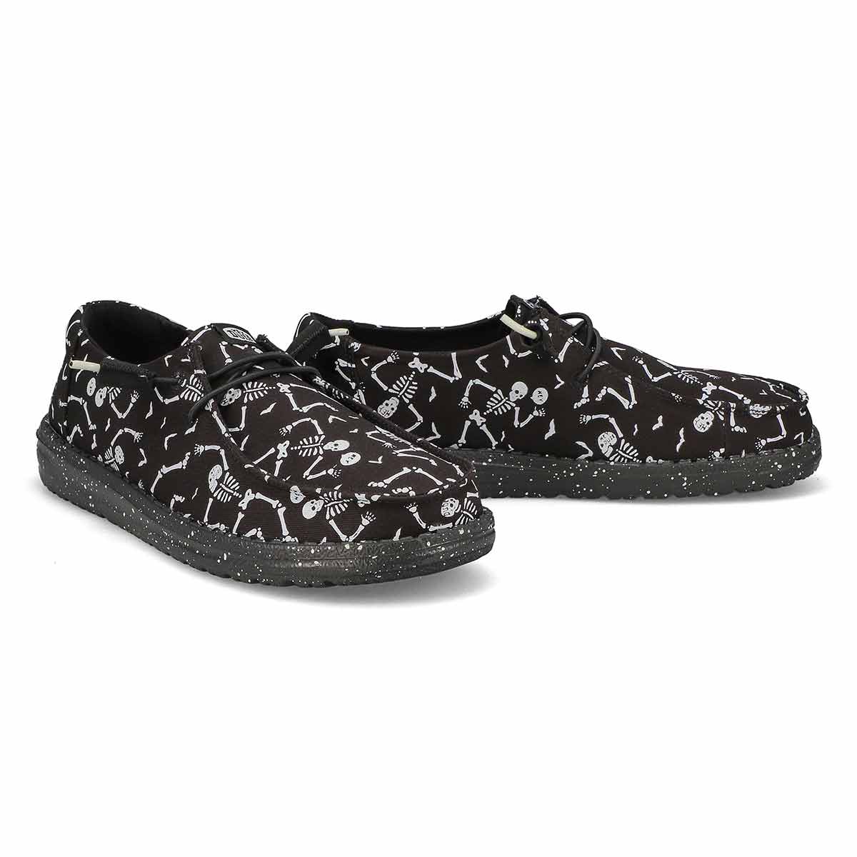 Womens Wendy Skeletons Casual Shoe - Black