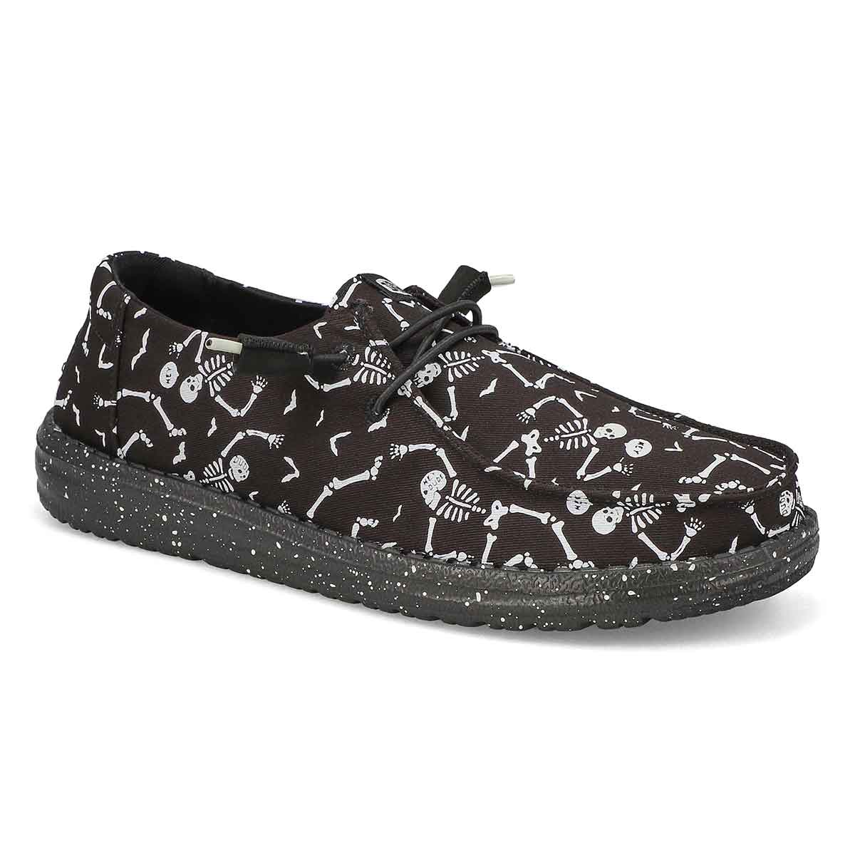 Womens Wendy Skeletons Casual Shoe - Black