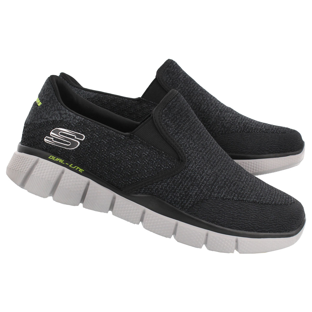 Skechers Mens Equalizer 20 Black Slip Ons