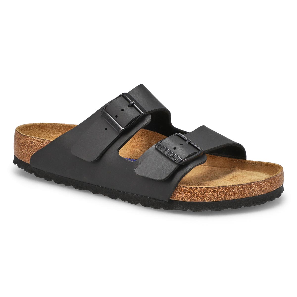 Birkenstock, Men's Arizona Soft Birko-Flor 2 Strap Sandal - Black